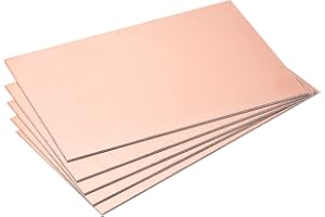 sourcing map 10 stycken PCB kopparpläterade kretskort laminat 150 mm x 100 mm x 1,5 mm FR4 glasfiber ensidig för kretsprojekt