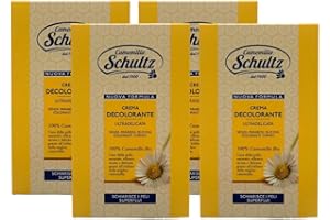 FEI FAN Crema Decolorante Ultradelicata, 100% Camomilla Bio, Schiarisce i Peli Superflui, 50 + 25ml (4 Unità)