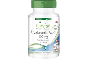Fairvital | Hyaluronic Acid 100mg - Vegan - HIGH Dosage - 90 Tablets
