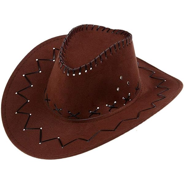 Smiffys Western Cowboy Hut (schwarz, Breite Krempe) – Für Halloween & Kostüm-Partys