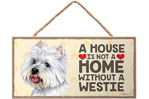 power gift WESTIE wooden pet sign with cord. Suitable as door, gate sign, wall decoration. Gift for every dog owner.