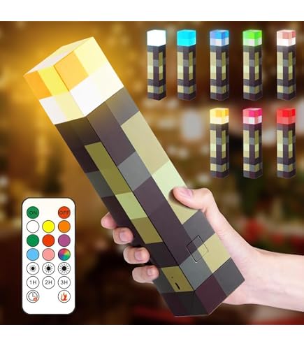 Veilleuse Lanterne LED Pixelisée Rechargeable | 16 Couleurs, Télécommande, Intensité Réglable | Décoration Murale Ou De Table Pour Chambre, Salle De Jeux