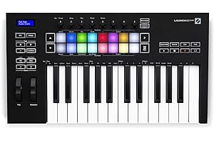Novation Launchkey 25 [MK3] clavier maître MIDI — intégration parfaite avec Ableton Live. Mode Chord, mode Scale et arpégiateur. Tous les logiciels qu'il vous faut pour produire de la musique.