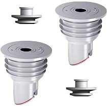 Joint Tuyau D'égout En Silicone Anti-odeurs - Noyau En Silicone + Couvercle Inox - Pour évier, Douche, Machine à Laver