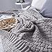 Produktbild Baumwolle Wurf Decke Hand stricken für Couch Sofa Strand Stuhl Lounge Bett Hause dekorative weiche warme gemütliche thermische Decke - grau