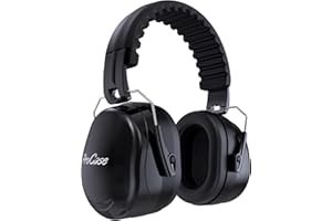 ProCase Casco Antiruido Ajustable, Protector Auditivo NRR 32dB Aislante de Ruido Profesional, Casco Insonorizado Protector de Oído para Campo de Disparo, Caza
