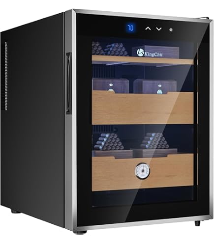 KingChii Upgrade 145L Electric Cigar Humidor Temperature