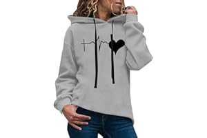 Kobilee Black Friday 2022 Offerte Oggi: Maglia con Cappuccio Cotone Sweatshirt Maglietta Curvy Elegante Hoodie Felpa Invernale Leggero Manica Lunga Felpe Maglione Felpata