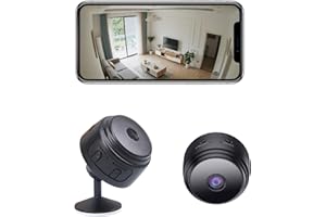 Knocery Mini cámara 1080P Full HD WiFi Cámara de vigilancia giratoria 360° con Detector de Movimiento y visión Nocturna, Seguridad doméstica y vigilancia en Tiempo Real