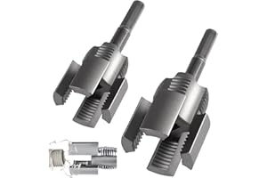 Jiavlyx 2 Pezzi Filiera Per Filettatura, 1/2" (DN15) E 3/4" (DN20) Maschi Per Filettatura, Filettatrice Per Tubi Idraulici Per Trapani Elettrici, Kit Filettatura Maschio E Femmina