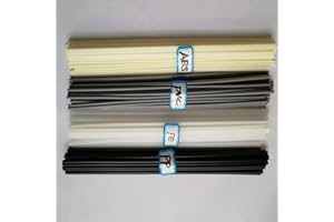 HKBST 40PCS Plastic Welding rods ABS/PP/PVC/PE Welder rods for Plastic Welder/hot air Gun 1PC=9.8 Inch(Each 10pcs rods)
