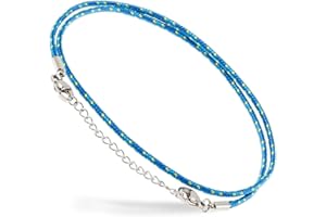 Motti Way Cavigliera Donna Acciaio Inossidabile, Cavigliera In Corda Nautica Giallo Resistente All'acqua, Cavigliera Donna Gioiello, Cavigliera Surfer Unisex