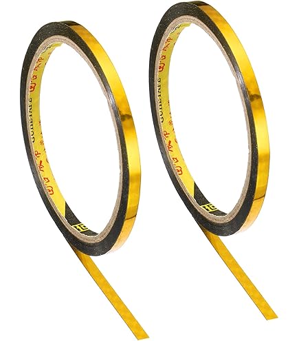PATIKIL Cinta Película Poliéster Metalizada 5mm X 50 Metros, Paquete 3 Cinta Decorativa Metálica Plateada Brillante Cinta Adhesiva Espejo Para Detalles Pared Acento Artes Gráficas Molduras