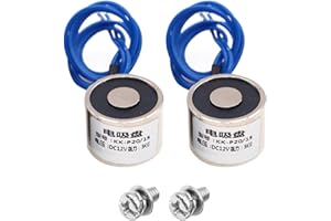 Namvo KK-P20 Lot de 2 aimants à aspiration, 3 kg, 12 V CC, pour levage, électro-aimants, pour soulever