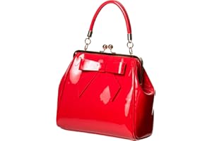 Banned Apparel americano vintage 50s ROCKABILLY BRILLANTE BOLSO - Rojo