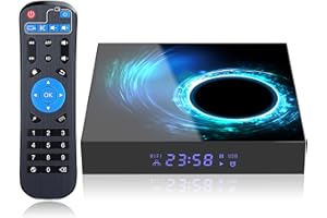 EASYTONE Android TV Box 10.0,TV Box with 2GB RAM 16GB ROM H616 Quad-Core Support Cast Screen Dual Wifi 5GHz+2.4GHz BT 4.0 H.265 3D 6K Smart TV Box