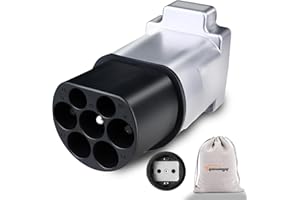 GUWIEYG Adaptateur Type2 vers Schuko, Type2 vers Prise Européenne pour Motos électriques et vélos électriques, Chargeur EV16A ou Adaptateur de Station de Charge IEC 62196