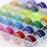 36pcs Sewing Machine Bobbins with Case, Assorted Color Thread Bobbins Universal Fit for Brother Singer Janome Kenmore Sewing 