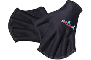 Antcher 1 Pair 2mm Neoprene Diving Gloves Sphere Webbed Swim Gloves for Snorkeling Swimming Surfing Sailing Kayaking Diving