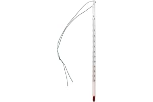 Lantelme Termometro da tè in vetro da 24 cm per un controllo preciso della temperatura dell'acqua del tè per tè nero, tè alla frutta e tisane da -10 °C a +110 °C. Ideale per preparare il tè e la