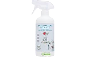 M' MA PETS Repellente per Ragni e Ragnatele 100% Naturale, Made in Italy – Spray Vegetale per Interni ed Esterni, Non Macchia - Alternativa a Insetticida Ragni, Ragnicida o Veleno - 250ml