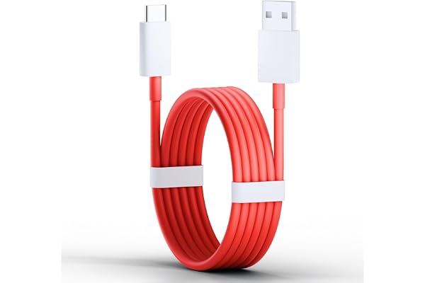 Basesailor 80W Fast USB to Type C Cable,SuperVooc/Dash Fast Charging Charger Cable Compatible for Oneplus 13/13r/13s/12/12r/11/11r/10r,10t,10,10 pro,9 Pro,8,8T,7t,7t Pro,6,Nord,4,3,2,2t,Ce Lite & More