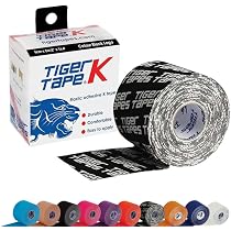 TIGERTAPES - Tiger K Tape Black and White Logo (5cm x 5m ...