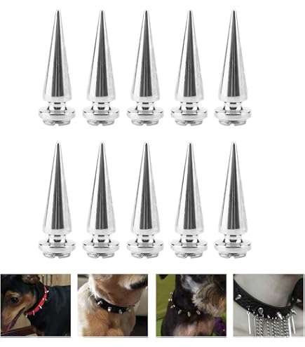 Kit 355pcs Clous Et Goujons Punk La Brass Antique - 7 Tailles Rivets Coniques Alliage Zinc Pour Cuir, Vestes Et Accessoires