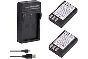 Newmowa EN-EL9 EN-EL9A Batería (2-Pack) y Kit Cargador USB portátil para Nikon D3000, D5000, D40, D60, D40X