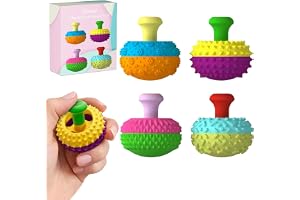 Afufu 4 stycken silikon fidgetleksaker för barn och vuxna, Thumb Rocker, sensoriska antistress-leksaker, texturerad fidget-le