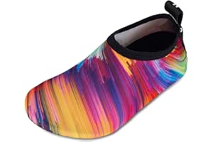 WATELVES Kids Beach Swim Shoes Water Sport Shoes Barefoot Skin Boys Girls Baby Non-Slip Quick Dry Barefoot Aqua Socks Pool Surfing Garden