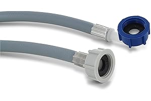 DEKAROX Wąż dopływowy 1,5 m 3/4" prosty/kąt 90° do pralki zmywarki