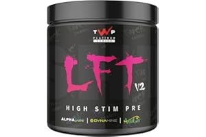 TWP Nutrition Platinum Series LFT V2, High Stim Strong Pre Workout, 390g and 30 Servings, 9 Great Flavours (Fruit Punch)