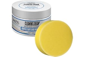 MOSLATE 1PC Crema Per La Pulizia Delle Scarpe Bianche, Strumento Per La Pulizia Dello Sbiancamento Delle Scarpe Con Spugna, Detergente Per Scarpe Bianche, Crema Per La Pulizia Delle Macchie Delle Scarpe Da