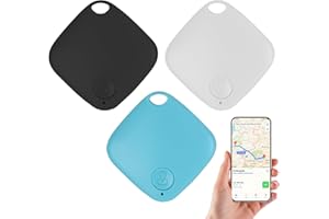 RAITWAHL 3 Pieza Localizador GPS Bluetooth para Llaves, Localizador de Objetos Bluetooth, Carteras, Bolsos, Mascotas y Maletas, Rastreador Compatible con Android e iOS, Búsqueda Bidireccional