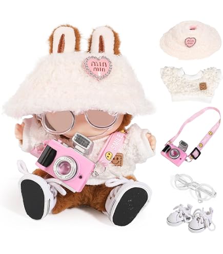 Lot De Vêtements Pour Poupée Labubo One 17 Cm - Habits Bébé Chat Servante, Neuf