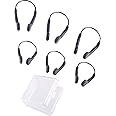 JOVITEC Nose Clip Swimming Training Protector Nose Clips for Adults Kids Swimming Beginners, 2 Sizes (Grey, 6 Pieces)