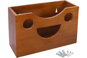 Bamboo Paper Towel Dispenser - Wall Mount or Countertop for Multifold Hand Napkins (C-Fold/Zfold/Tri fold),Paper Towel Holder for Toilet, Kitchen, Home or Commercial Use (Brown) by HTB