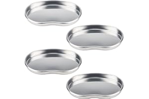 NTGRTY 4 piezas Bandeja de instrumentos,Bandeja de laboratorio,Bandeja renal de acero inoxidable Bandejas de clínica médica Herramienta de laboratorio utilizada para colocar herramientas de