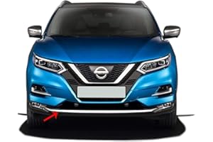 DESCONOCIDO Para Nissan QASHQAI J11 acero inoxidable cromo parachoques delantero serpentina 1 piezas (2017+)