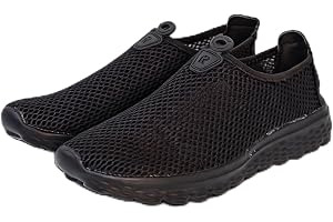 Sneakers för män utan snören, ultralätt slip-on, andningsbart nättyg, flexibel och halkfri EVA-sula, maximal komfort för promenader och resor
