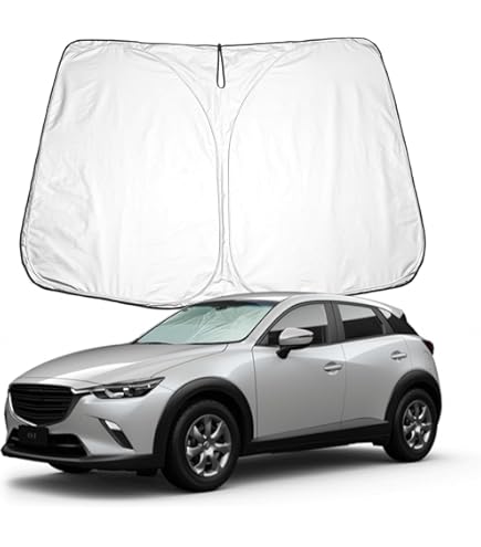 Parasole Auto Per Mazda - Pieghevole, 160x85 Cm, Protezione UV, Per CX3, CX5, CX9, Serie 2/3/6 - Foto 11