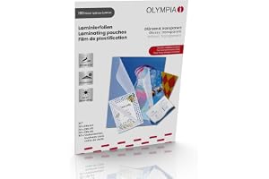 Olympia Lamineringsfolier, Genomskinlig, Paket med 100 st
