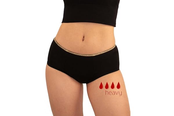 Cool Period Culotte Menstruelle Ultra Absorbante en Coton, Culotte Incontinence et Fuite Urinaire légère Pour Femme, Sous-Vêtements de Protection Urinaire, Culotte de Règles Lavables, marque Française