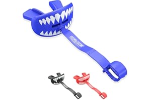 SAFEJAWZ Protection Lèvres Adulte et Junior avec étui pour Boxe, Basketball, Lacrosse, Football, MMA, Arts Martiaux, Hockey et Tous Sports de Contact (Shark)