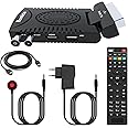 Romicta 2024 HD DTT Decoder - DVB-T2 H.265 HEVC FTA Full HD PVR, USB, HDMI, SCART, Digital Terrestrial TV Tuner, Full HD 1080p HD Digital Receiver, 2 in 1 Remote Control