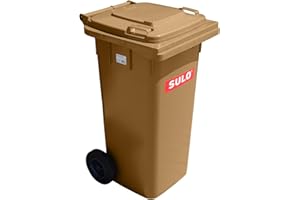 SEUENELF Müllbehälter, Inhalt 120 Liter, braun