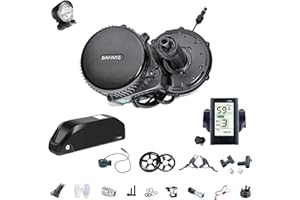 BAFANG 36V 250/350 / 500W Bicicleta Eléctrica Motor Central BBS01B Kit de Conversión Motor Central con Batería de 36V 13/15.6/17.4/19.2 / 24Ah (Opcional)…