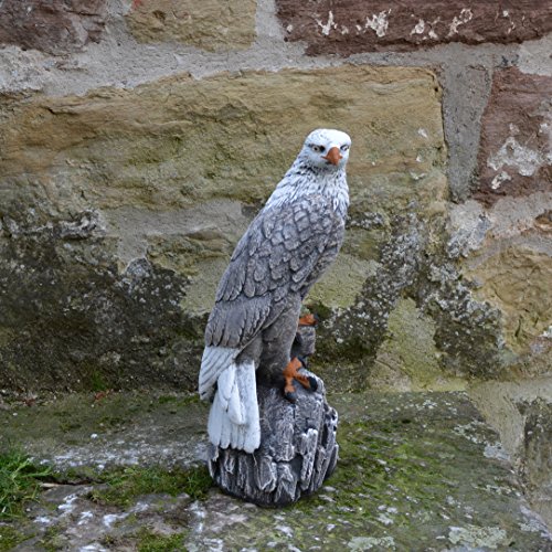 Wunderschöner Adler Farbe antik aus Steinguss, frostfest - 3