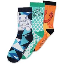 Pokémon Socken Unisex – Mit Pikachu, Glumanda Und Evoli, Bunt, Größe EU 39-42, Offizielles Lizenzprodukt